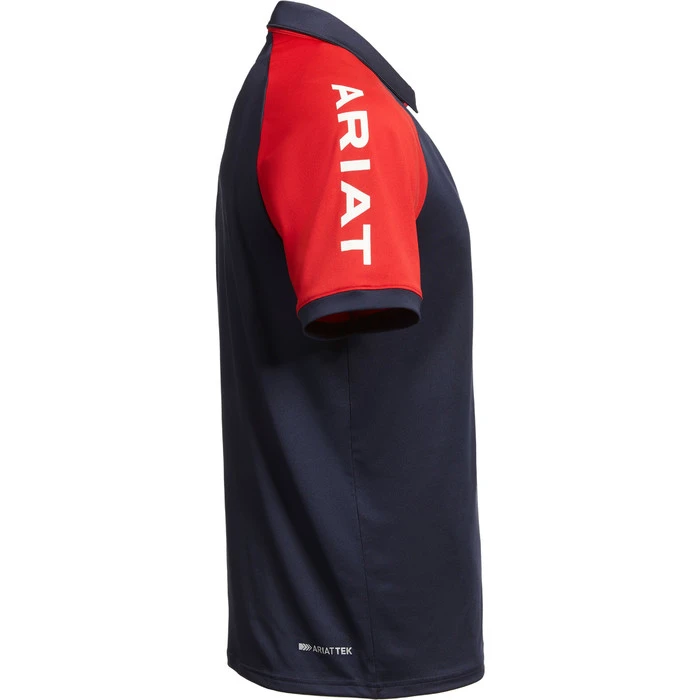 Ariat Mens Team 3.0 Polo Shirt 10030355 - Navy 6 Ariat Mens Team 3.0 Polo Shirt 10030355 - Navy - Image 4