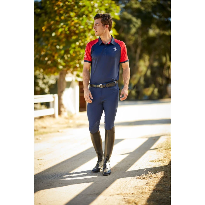 Ariat Mens Team 3.0 Polo Shirt 10030355 - Navy 8 Ariat Mens Team 3.0 Polo Shirt 10030355 - Navy - Image 6