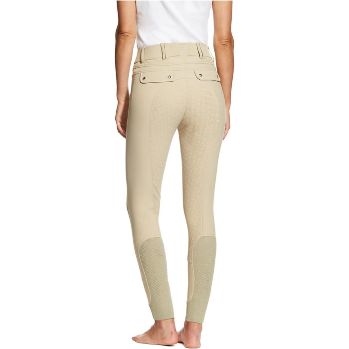 Ariat Womens Tri Factor Grip Full Seat Breeches Tan 4 Ariat Womens Tri Factor Grip Full Seat Breeches Tan - Image 2
