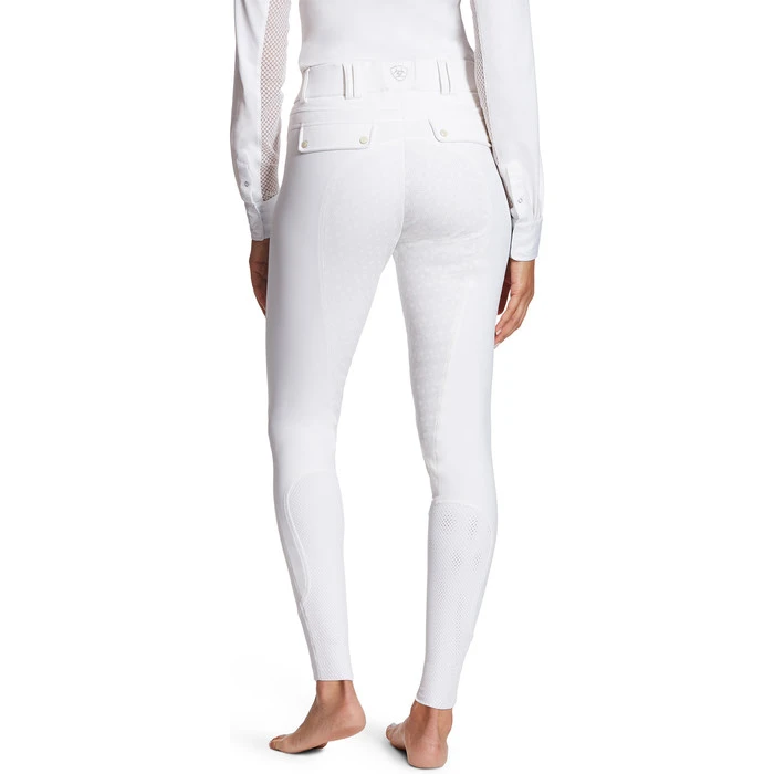 Ariat Womens Tri Factor Grip Full Seat Breeches White 4 Ariat Womens Tri Factor Grip Full Seat Breeches White - Image 2