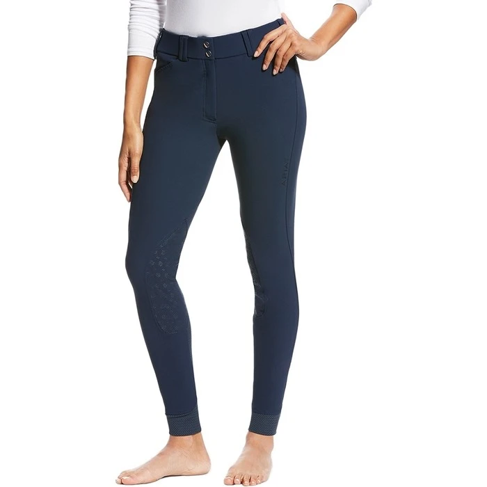 Ariat Womens Tri Factor Grip Knee Patch Breeches Navy 4 Ariat Womens Tri Factor Grip Knee Patch Breeches Navy - Image 2