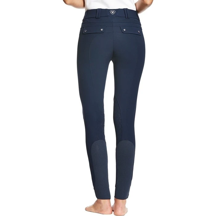 Ariat Womens Tri Factor Grip Knee Patch Breeches Navy 5 Ariat Womens Tri Factor Grip Knee Patch Breeches Navy - Image 3