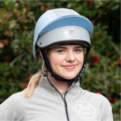 Charles Owen Esme JS1 Pro Riding Skull & Headband - Baby Blue -Equestrian Sports Series Charles Esme JS1 Pro Riding Skull Baby Blue 2.700x700
