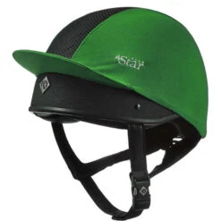 Charles Owen 4 Star Vented Helmet Silk - Emerald Green Colour Emerald Green