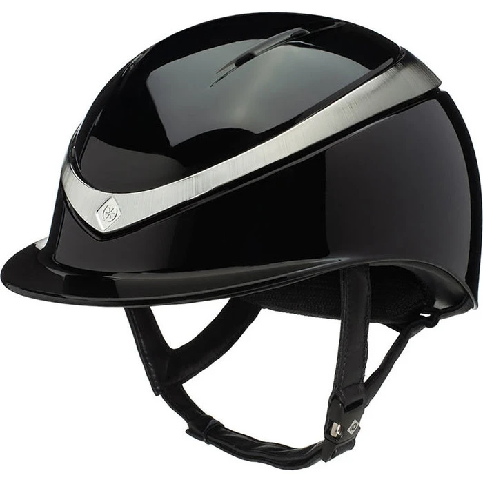 2022 Charles Owen Halo Gloss Helmet & Headband HALOGLOSSBS - Black Gloss / Platinum 3 2022 Charles Owen Halo Gloss Helmet & Headband HALOGLOSSBS - Black Gloss / Platinum