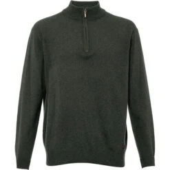 Dubarry Mens Mullen Half Zip Crew Sweater Olive -Equestrian Sports Series Dubarry Mens Mullen Half Zip Crew Sweater Olive 3.700x700