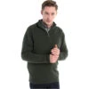 Dubarry Mens Mullen Half Zip Crew Sweater Olive -Equestrian Sports Series Dubarry Mens Mullen Half Zip Crew Sweater Olive.700x700