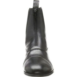 Dublin Elevation Zip Paddock Boots II Black -Equestrian Sports Series Dublin Elevation Zip Paddock Boots II Black Front.700x700