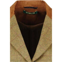 Dublin Womens Albany Tweed Suede Collar Tailored Riding Jacket - Brown -Equestrian Sports Series Dublin Womens Albany Tweed Suede Collar Tailored Riding Jacket Brown 1.700x700
