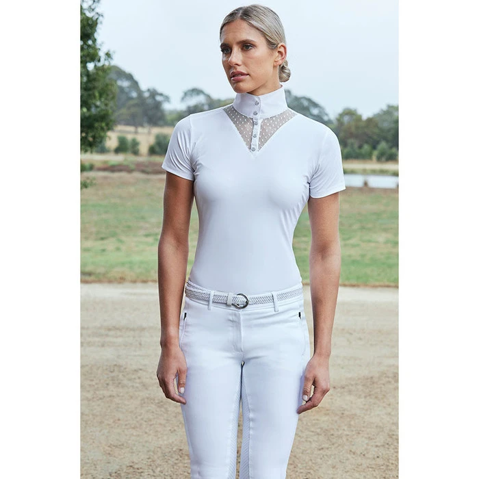 2022 Dublin Womens Tara Competition Lace Shirt 10018010 - White 6 2022 Dublin Womens Tara Competition Lace Shirt 10018010 - White - Image 4