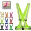 2021 Equisafety Elastic Adjustable High Vis Body Harness HARN-HV - Yellow / Orange Colour Yellow/Orange