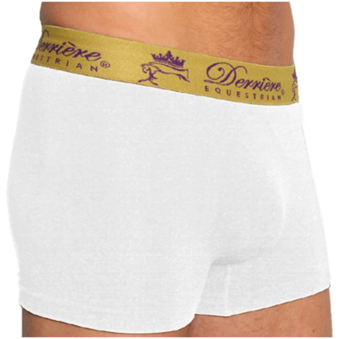 2022 Derriere Equestrian Mens Performance Seamless Shorty Underwear DEPSSM14 - White Colour White 3 2022 Derriere Equestrian Mens Performance Seamless Shorty Underwear DEPSSM14 - White Colour White