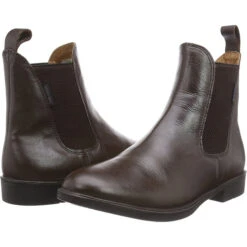 Harry Hall Womens Silvio Tex Jodhpur Boots Brown -Equestrian Sports Series Harry Hall Tex Silvio Leather Jodhpur Boots Brown HHL41 both.700x700