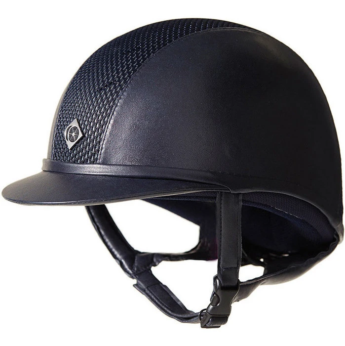 2022 Charles Owen AYR8 Plus Leather Look Helmet Midnight Blue Colour Midnight Blue 3 2022 Charles Owen AYR8 Plus Leather Look Helmet Midnight Blue Colour Midnight Blue