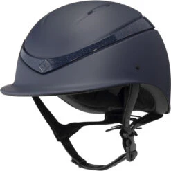 2022 Charles Owen This Esme X Luna Riding Helmet & Headband - Midnight Colour Midnight