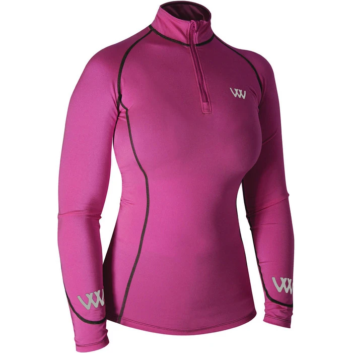 Woof Wear Womens Performance Riding Shirt Berry 3 Woof Wear Womens Performance Riding Shirt Berry