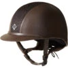 Charles Owen AYR8 Plus Limited Edition Leather Look Helmet - Brown -Equestrian Sports Series charles owen ayr8 leather look riding hat all brown p5099 5087 image.700x700
