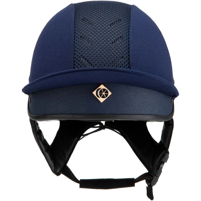 2022 Charles Owen Harlow MS1 Pro Jockey Skull & Headband NRGMS1PLRG - Navy / Rose Gold 3 2022 Charles Owen Harlow MS1 Pro Jockey Skull & Headband NRGMS1PLRG - Navy / Rose Gold