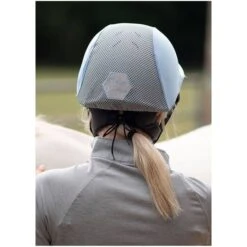Charles Owen Esme JS1 Pro Riding Skull & Headband - Baby Blue -Equestrian Sports Series charlesowenesmesilver5rdy.700x700