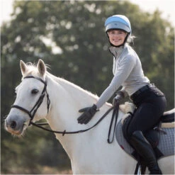 Charles Owen Esme JS1 Pro Riding Skull & Headband - Baby Blue -Equestrian Sports Series co esme js1 slv08.700x700