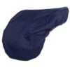 LÉTTIA Collection Navy W/ Grey Trim Fleece Lined All Purpose Saddle Cover -Equestrian Sports Series new l ttia collection navy w grey trim fleece lined all purpose saddle cover 2.gif