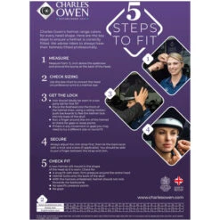 Charles Owen AYR8 Plus Limited Edition Leather Look Helmet - Brown -Equestrian Sports Series riding hat fitting poster.700x700