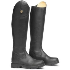 2022 Mountain Horse Womens Wild River Long Riding Boots - Black Colour Black